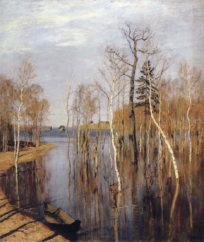 Levitan, Isaak Spring-inundation china oil painting image